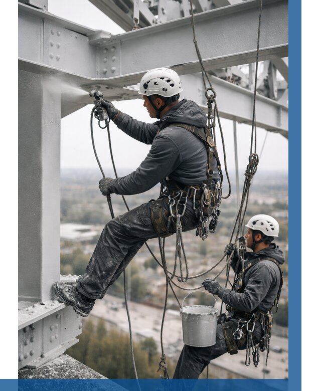 Покраска металлоконструкций на высоте в Норильске 363 р |ВЫСОТНИК-Нрл