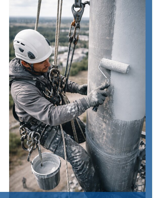 Покраска мачт связи под ключ в Норильске от 883 р. | ВЫСОТНИК-Нрл