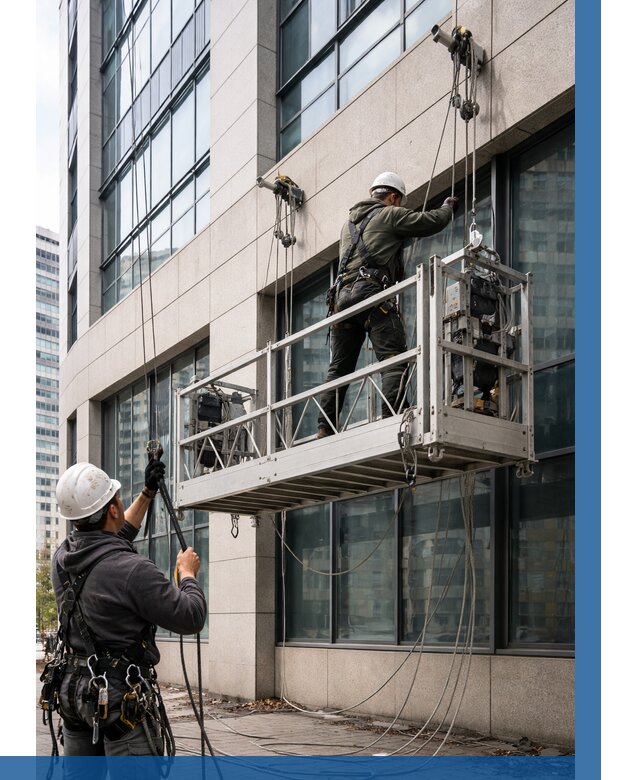 Монтаж и подъем фасадной люльки в Норильске от 12462 р. | ВЫСОТНИК-Нрл