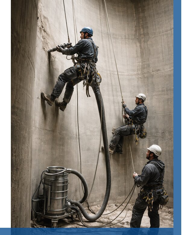 Зачистка силосов в Норильске от 4673 р. Договор и смета ВЫСОТНИК-Нрл