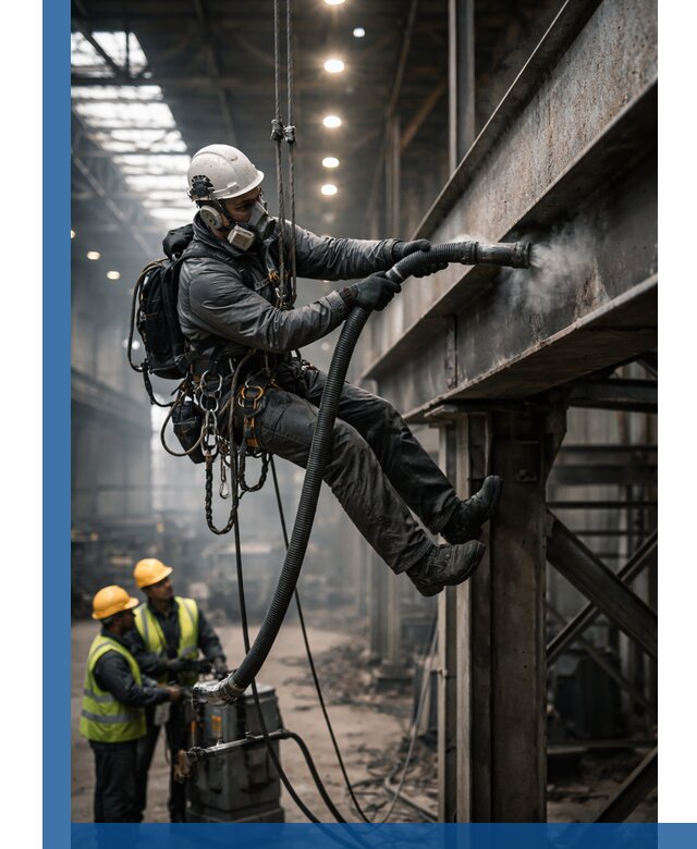 Обеспыливание конструкций в цехах промышленного производства в Норильске