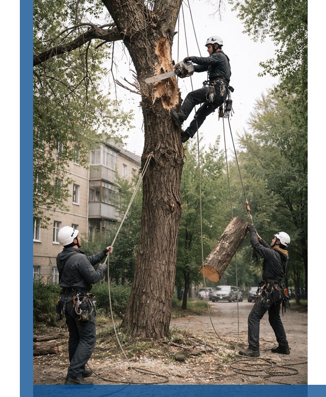 Срочное удаление аварийных деревьев в Норильске с гарантией безопасности
