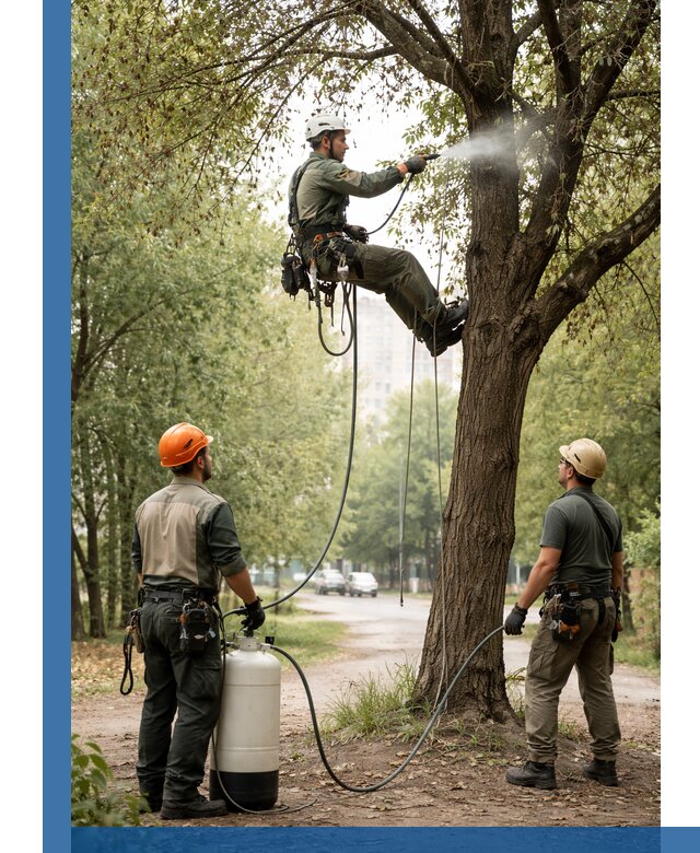 Обработка деревьев от вредителей в Норильске профессиональная защита