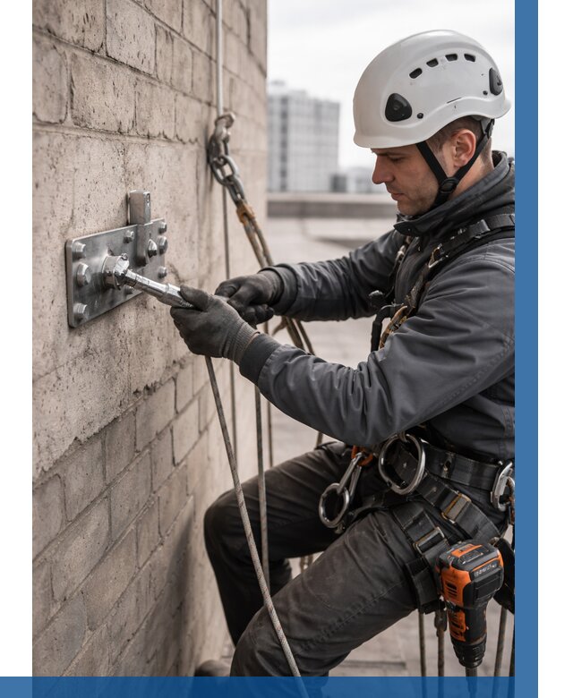 Установка анкерных точек в Норильске от 3635 р. | ВЫСОТНИК-Нрл